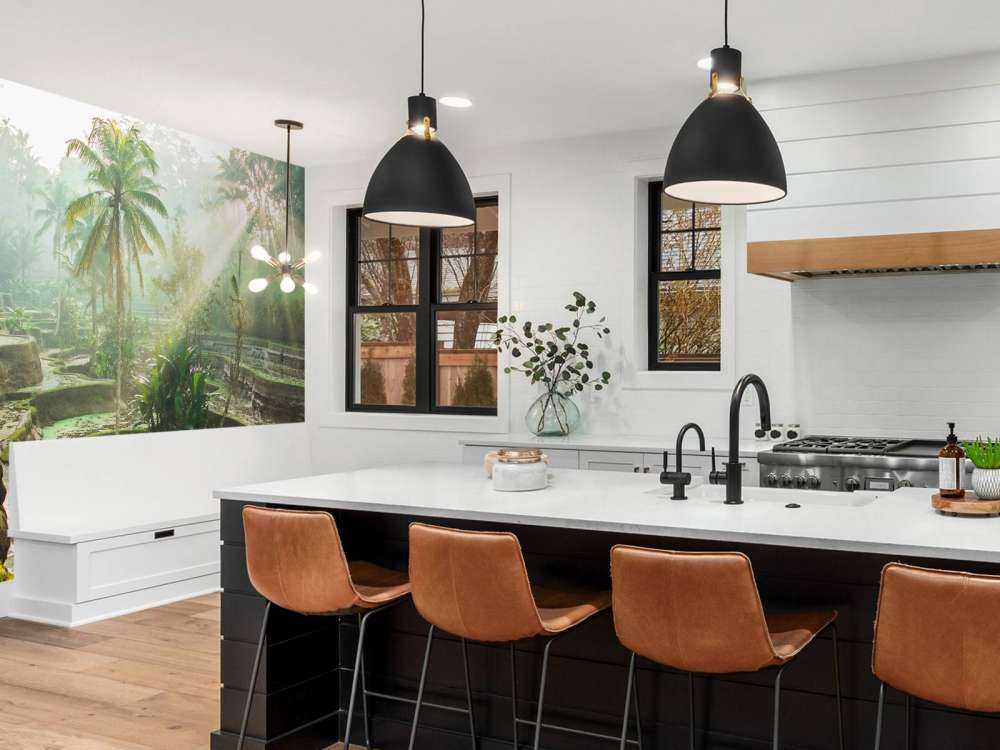 Reisfelder im Dschungel