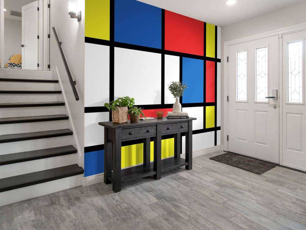 Mondriaan auf Fototapete