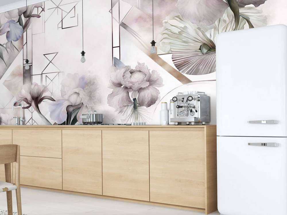 Aquarellgeometrie Beige