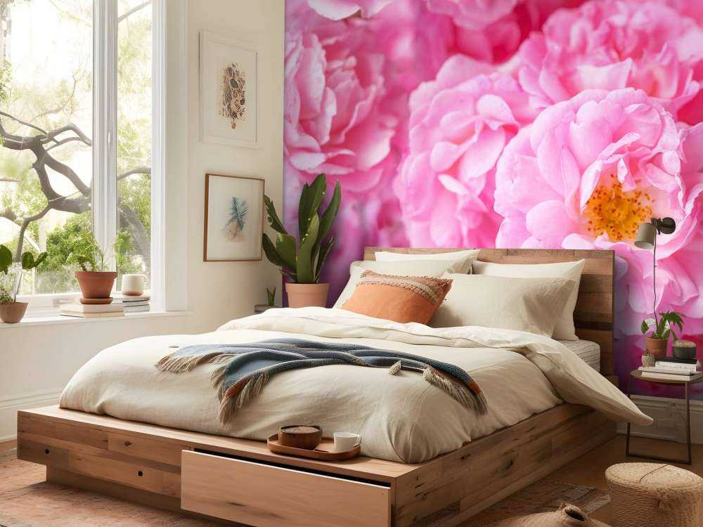 Mehrere rosa Rosen