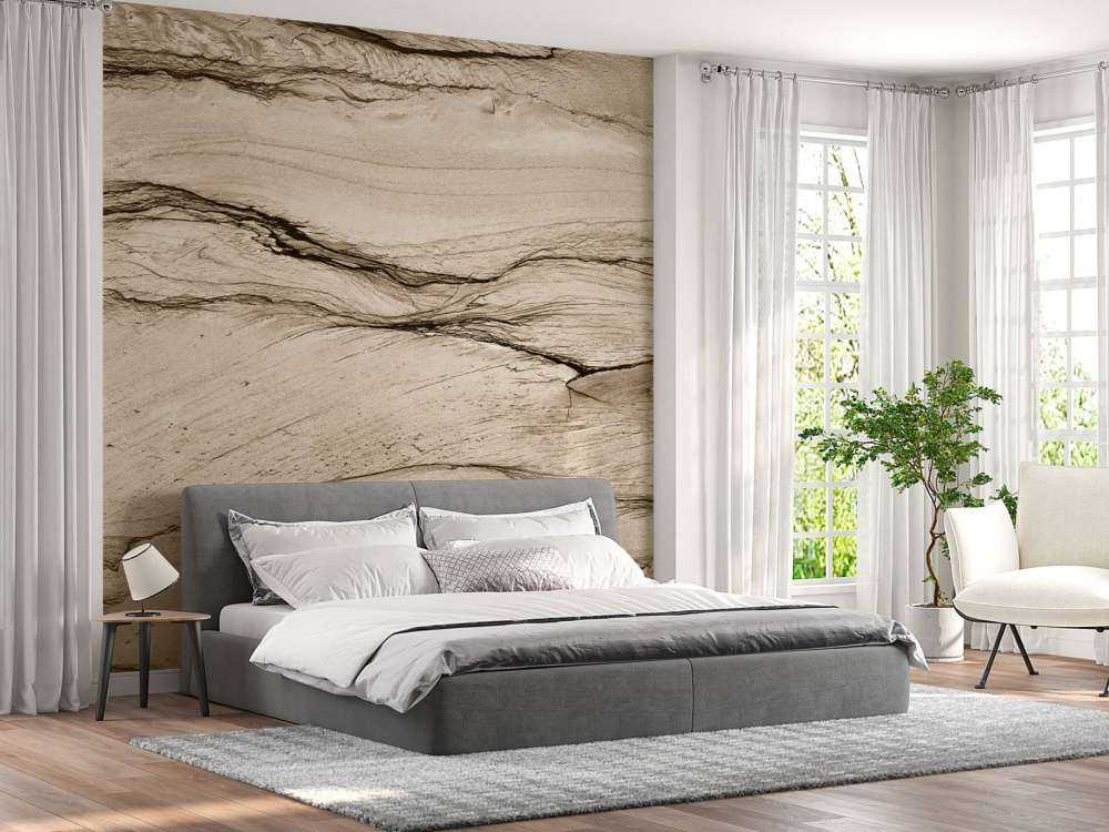 Gewellter beiger Marmor
