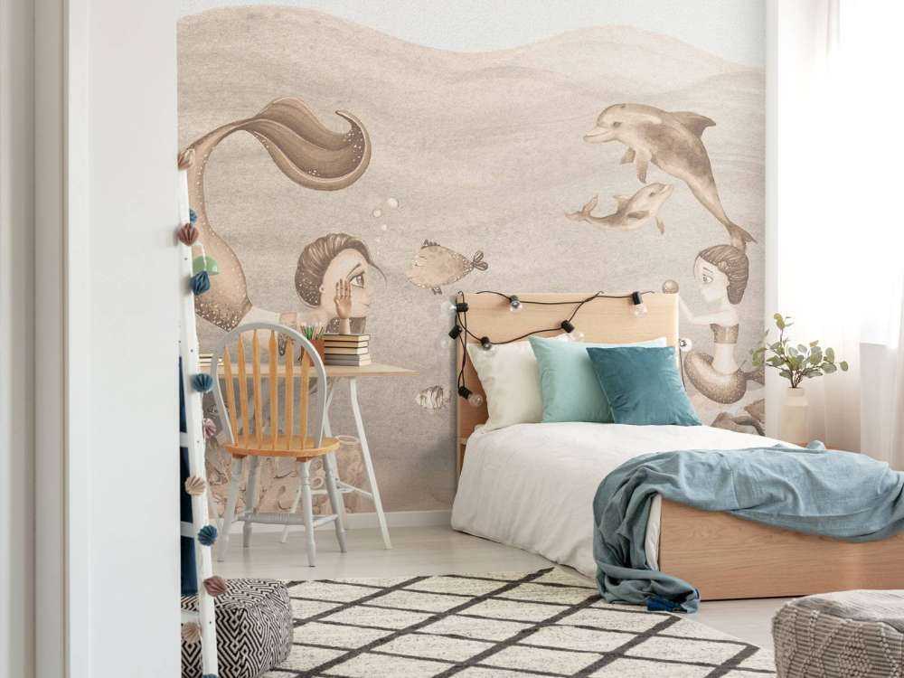 Meerjungfrauenwelt in Taupe