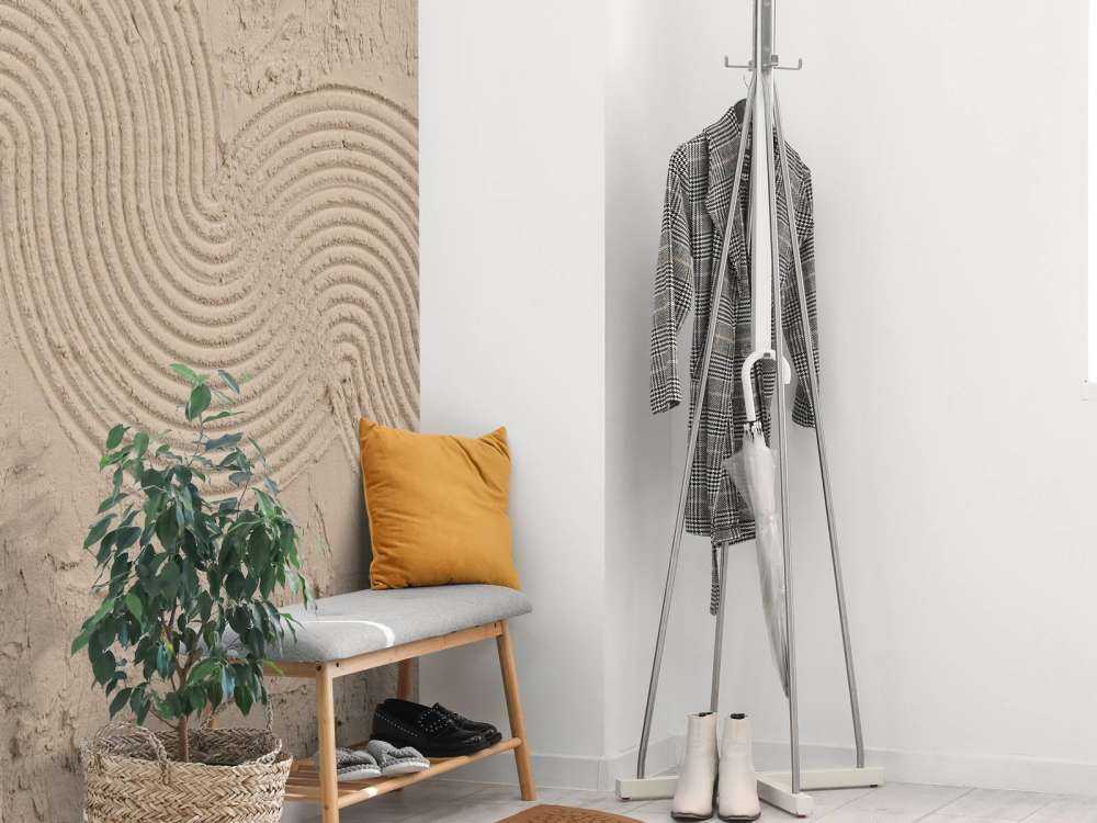 Zen Garden Textur in Taupe