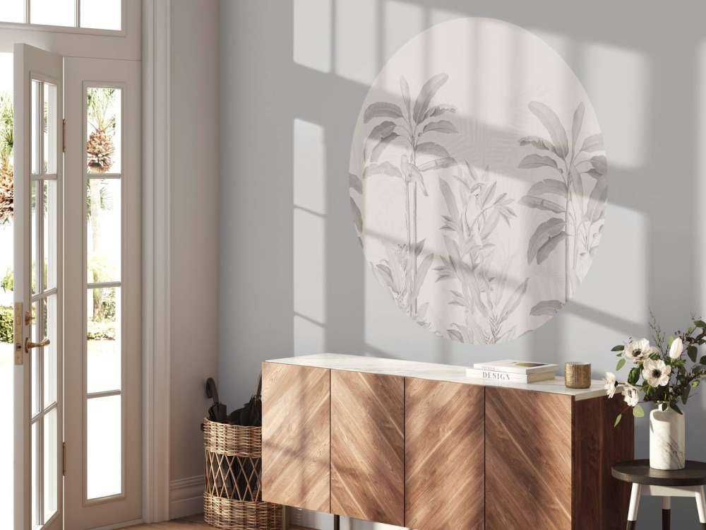 Vintage-Dschungellandschaft - sepia