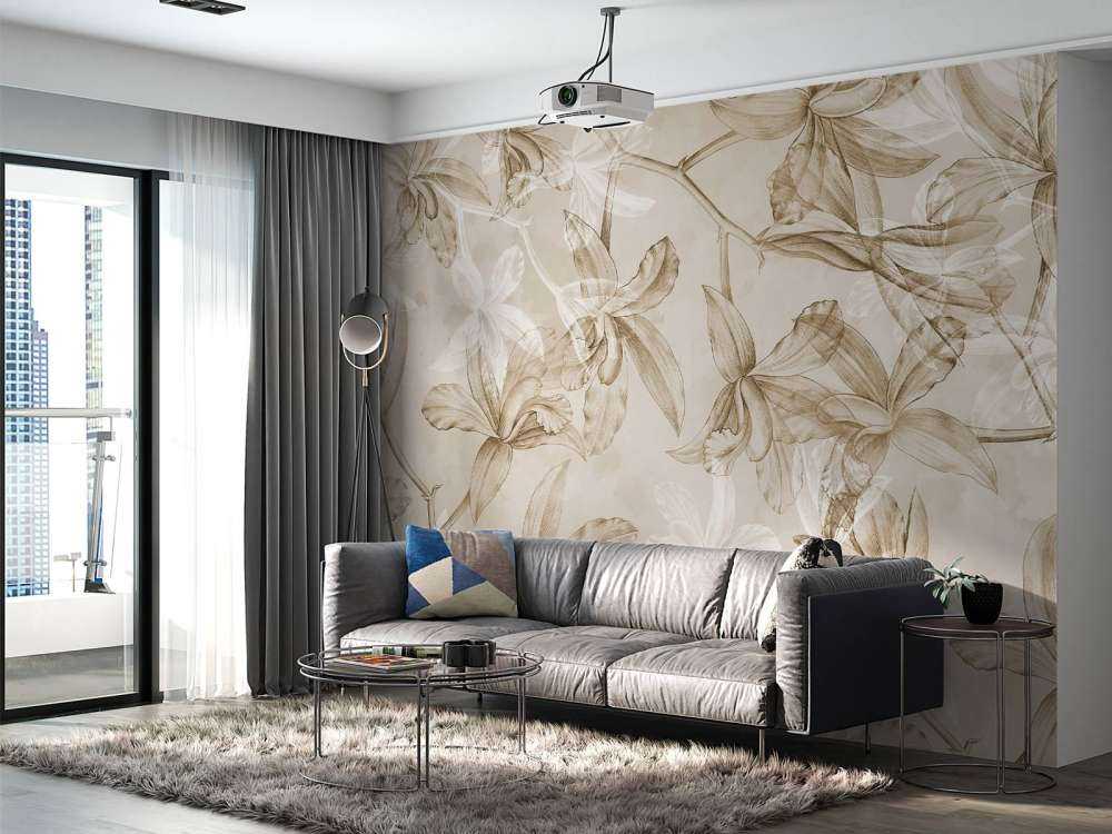 Orchideen Traumlandschaft Sepia