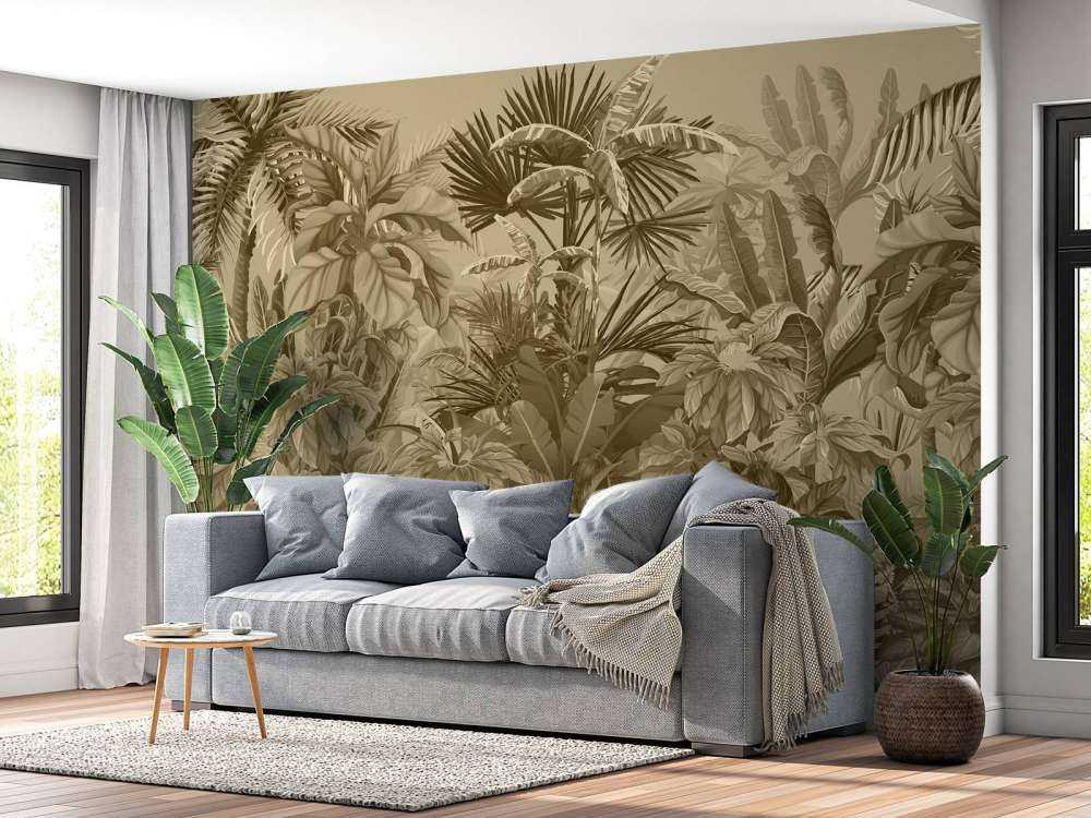 Sepia tropischer Dschungel