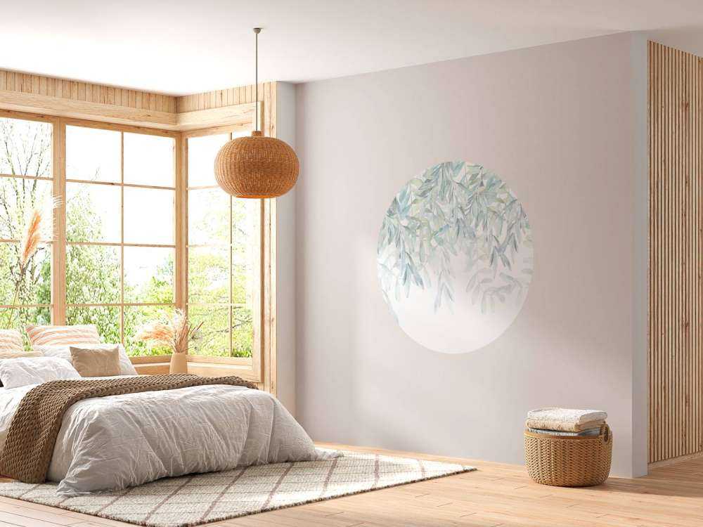 Pastellfarbene Aquarellblätter