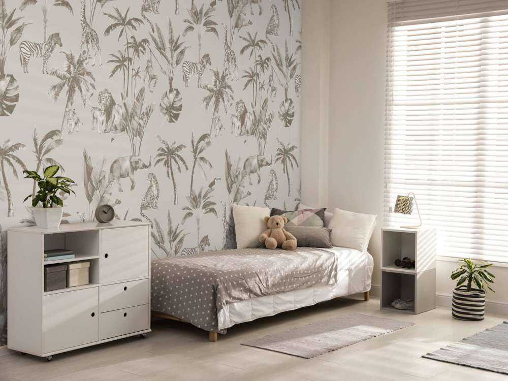 Tierisches Dschungelmuster taupe