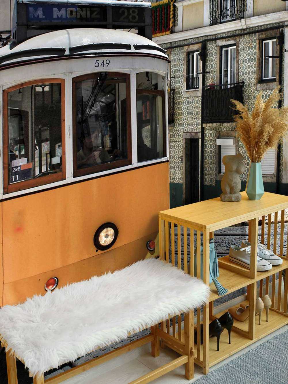 Gelbe Straßenbahn