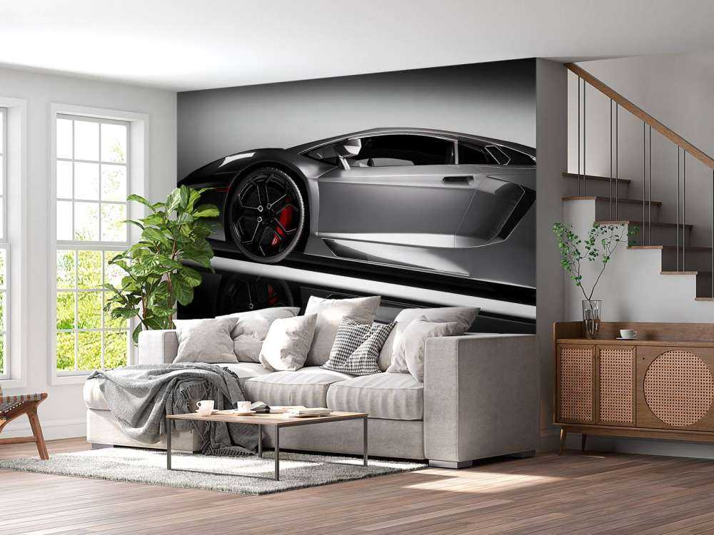 Grauer Lamborghini