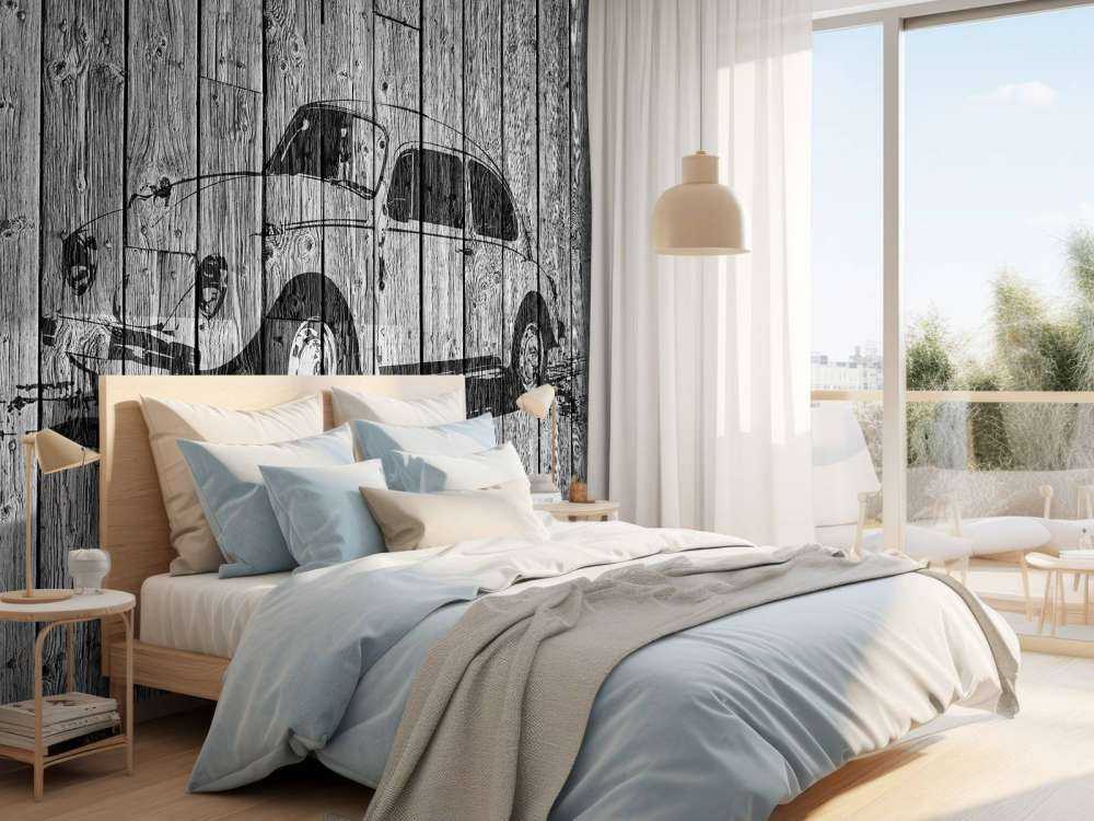 Graffiti Käfer auf Holz