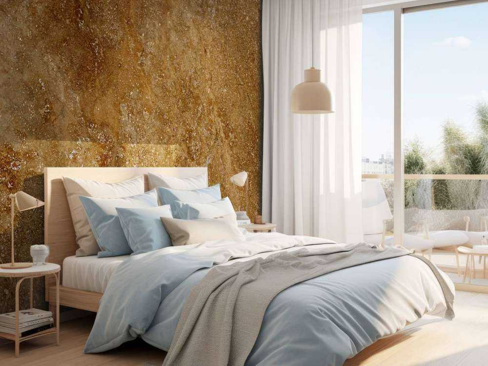Marmor mit Goldton