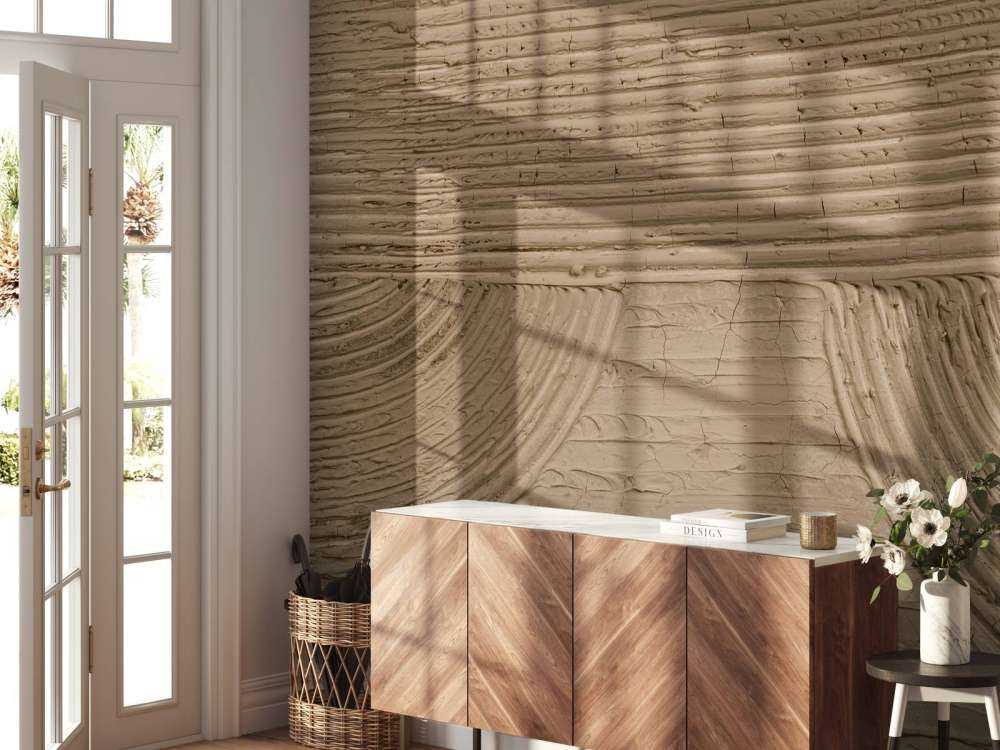 Linien und Strukturen in Goldbraun