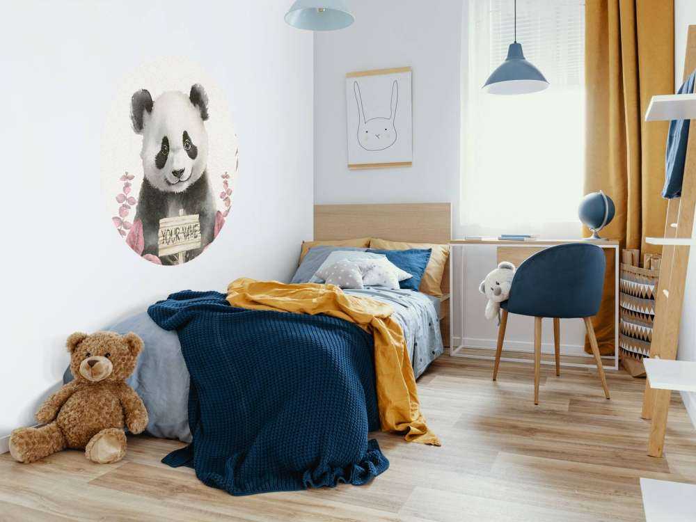 Kleiner Panda im Dschungel rosa