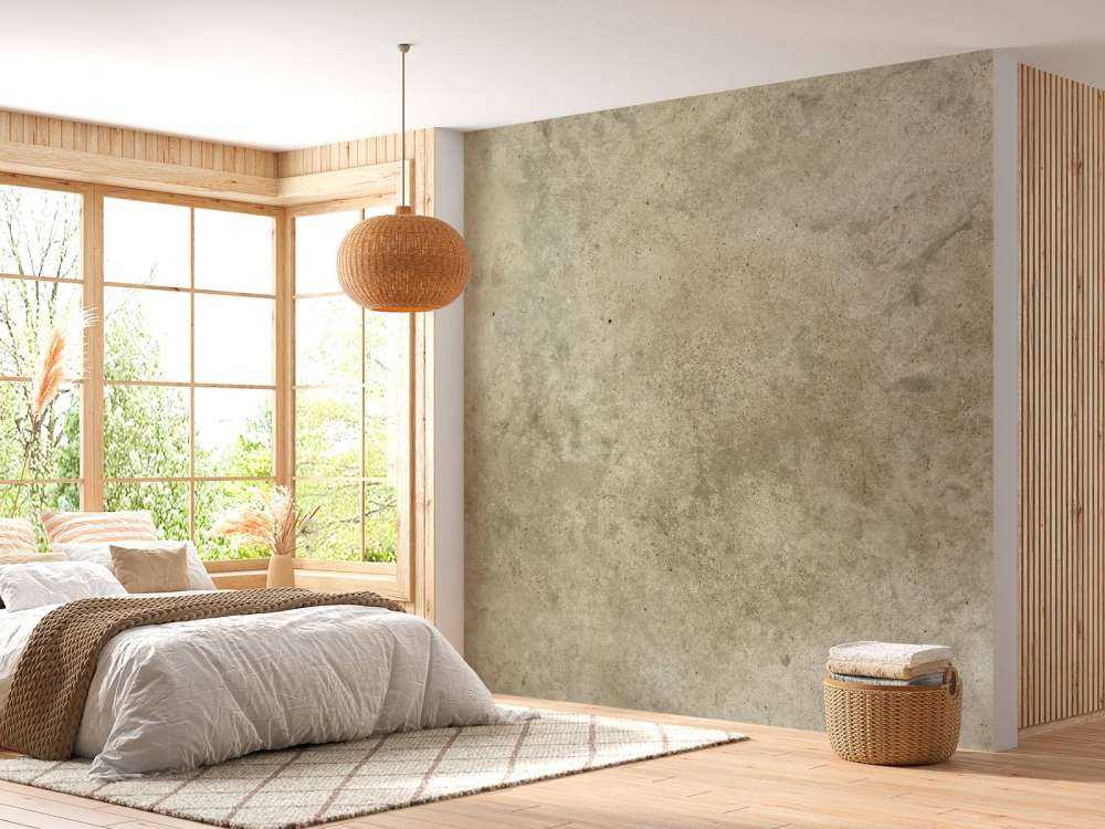 Hellgrauer polierter Beton