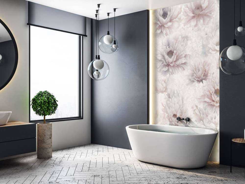 Romantische Wand Orange