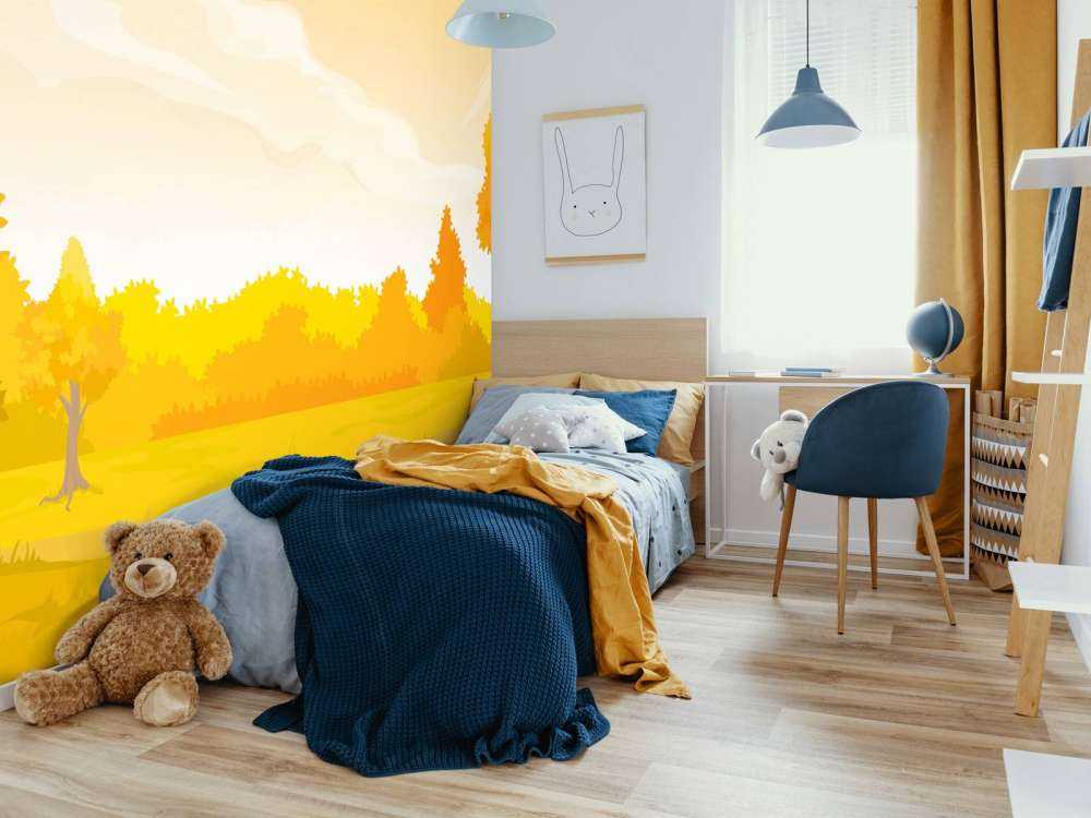 Illustration einer Herbstlandschaft