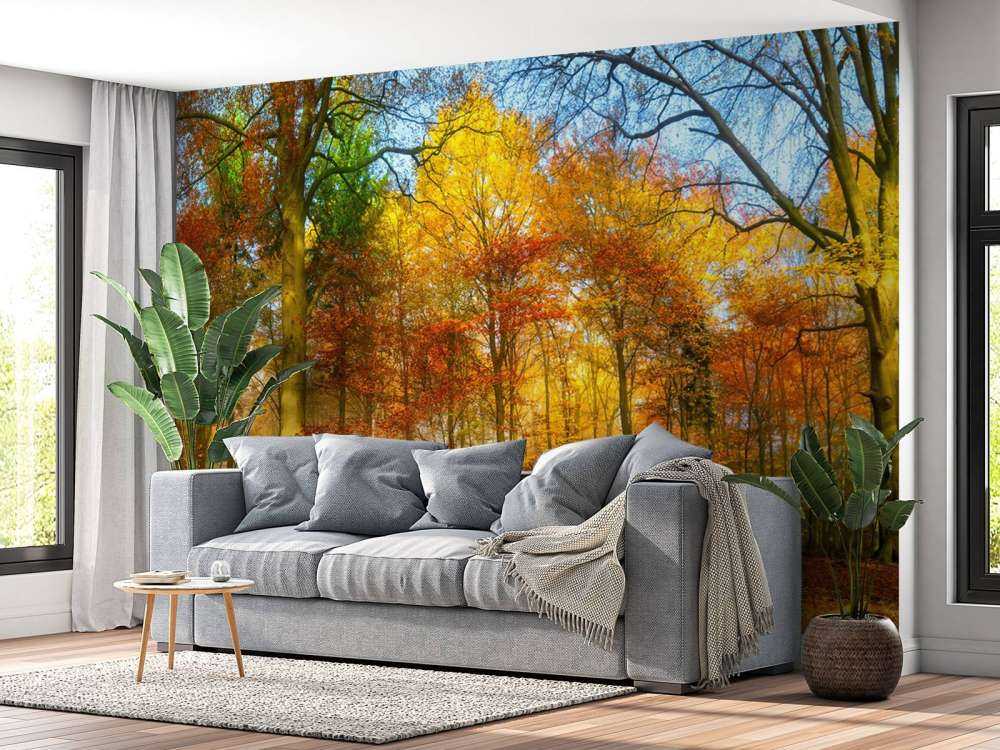 Buntes Waldpanorama