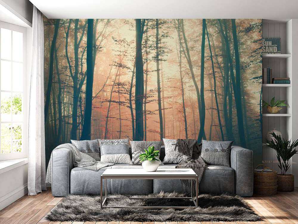 Vintage Farben Wald