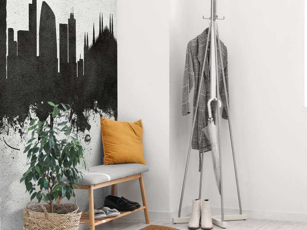 Aquarell-Skyline, Mailand