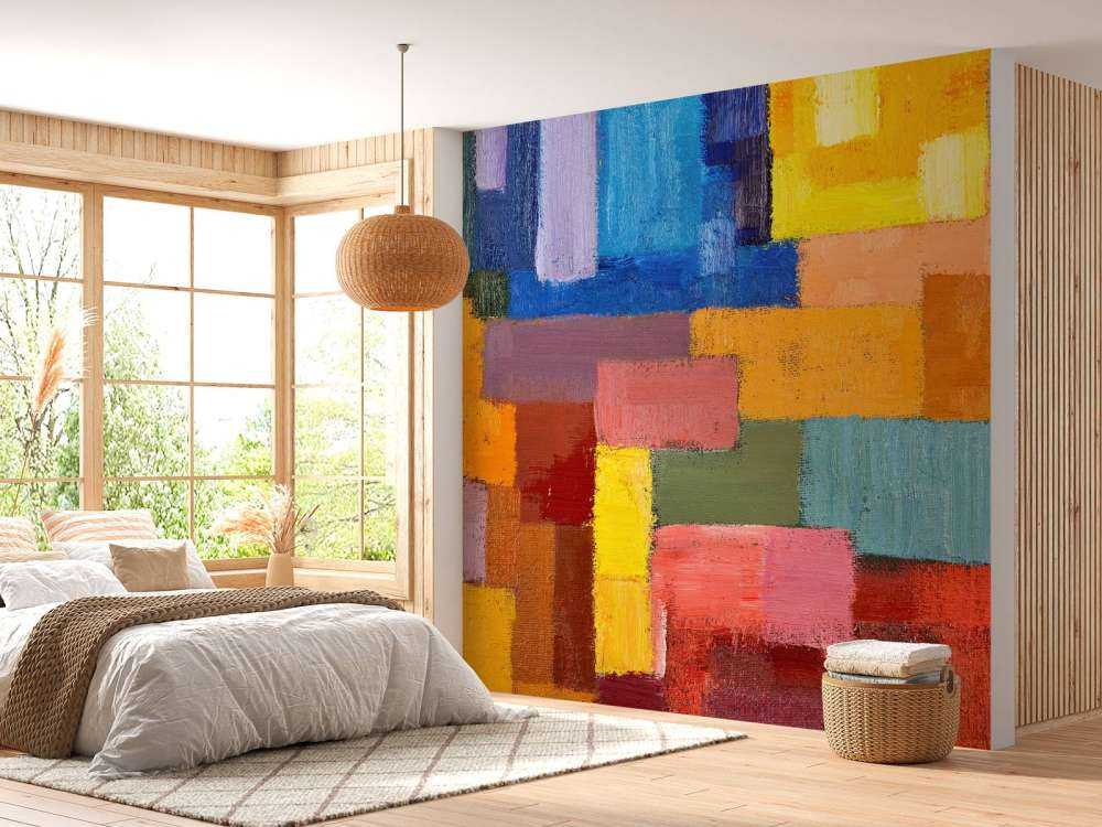 Bunte Flächenverteilung