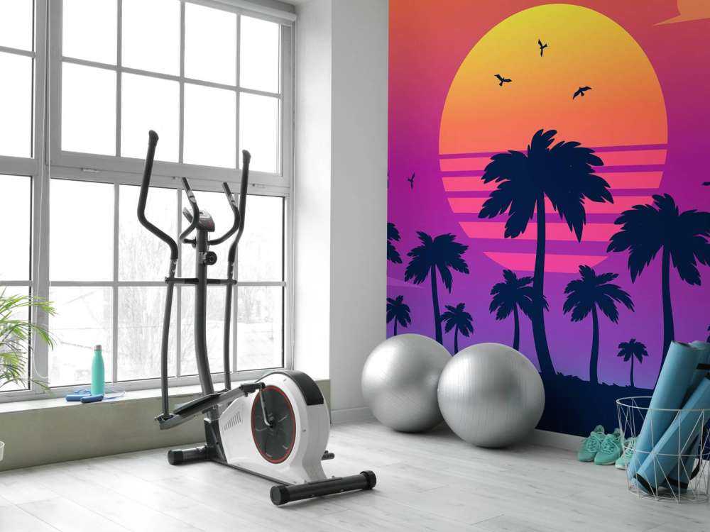 Illustration eines Sonnenuntergangs