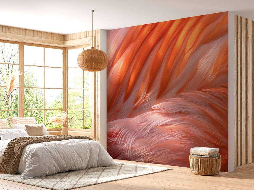 Flamingo-Federn