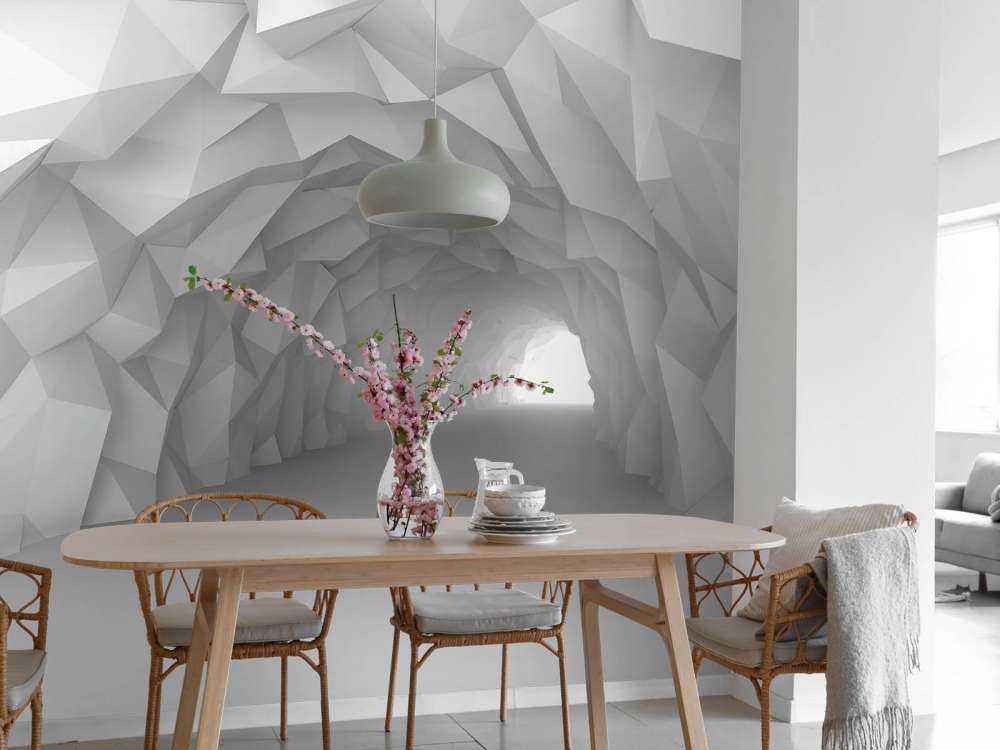 3D Tunnel mit spitzen Punkten