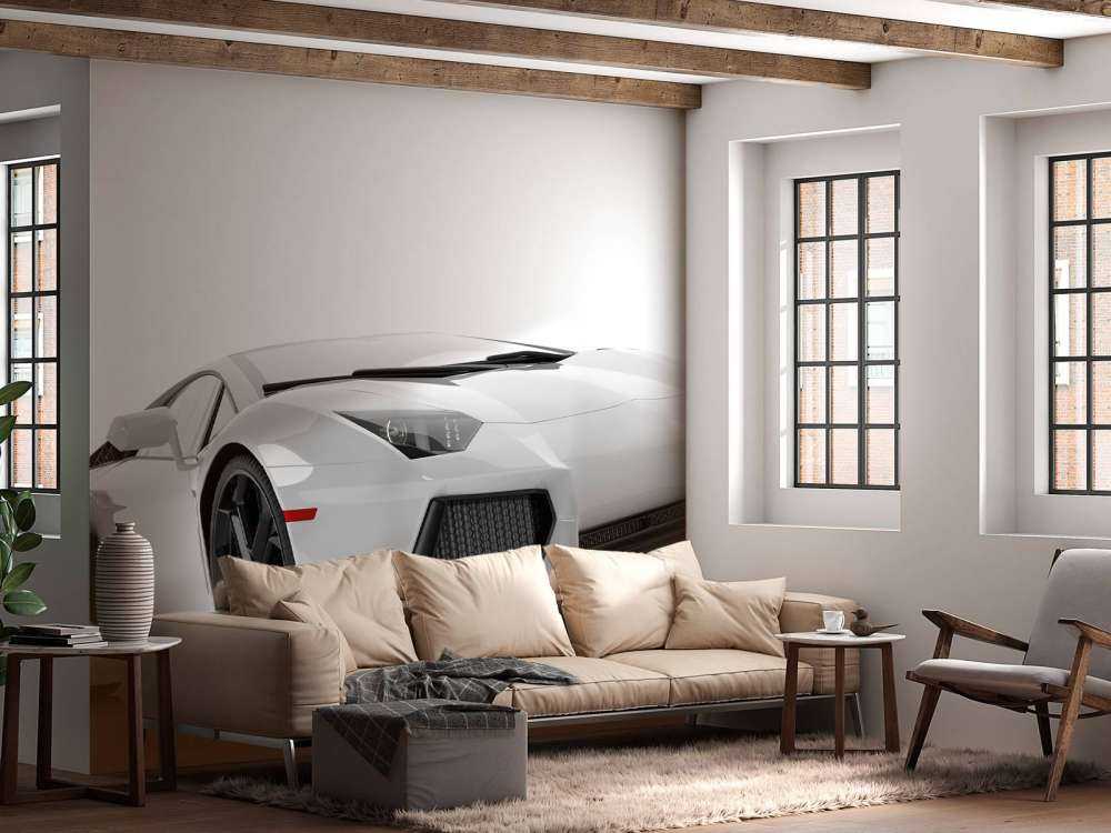 Weißes Superauto