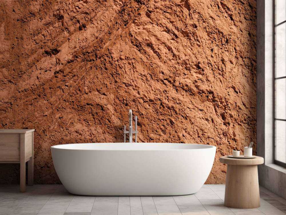 Grobe Terrakotta Struktur