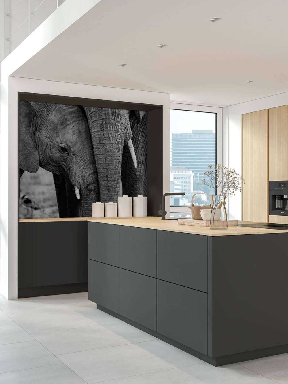 Kuschelnde Elefanten