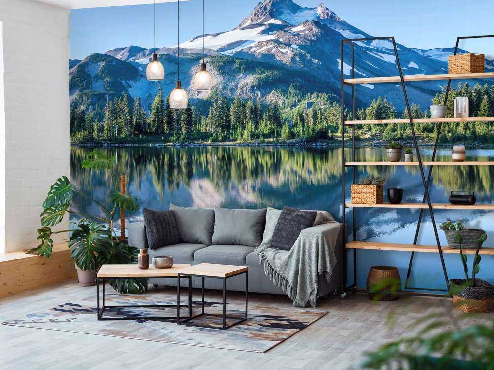 Fototapete Berge von Schnee