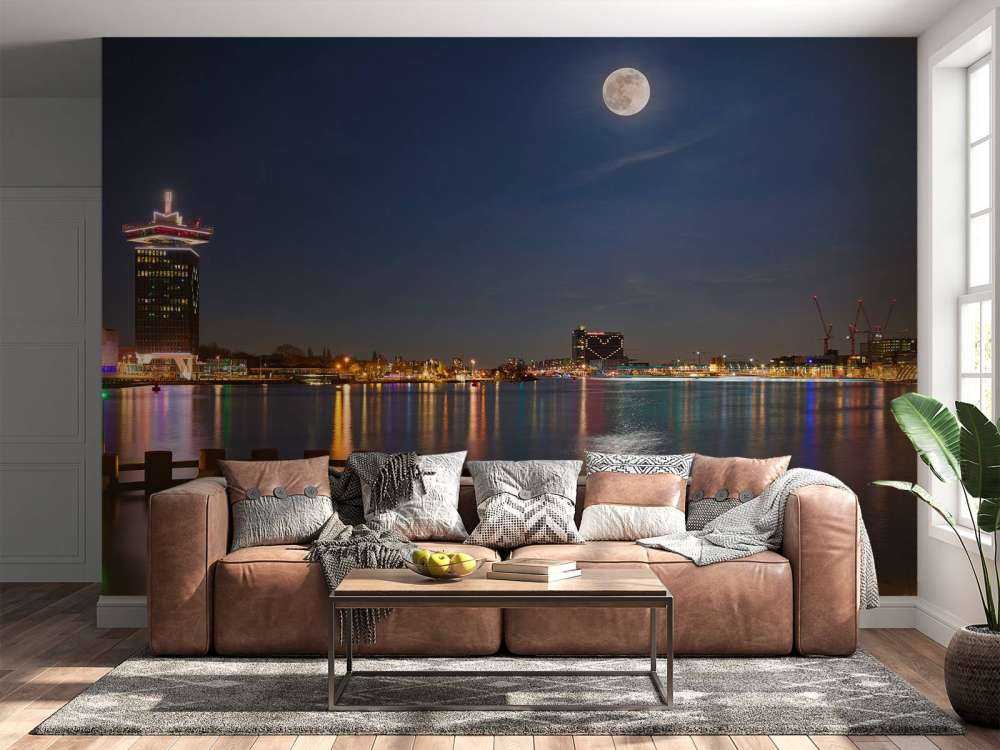 Super-Mond in Amsterdam