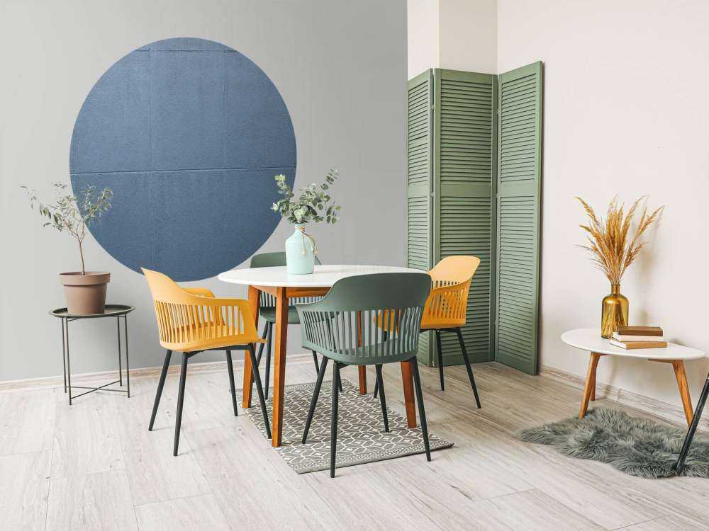 Bemalte Betonplatten