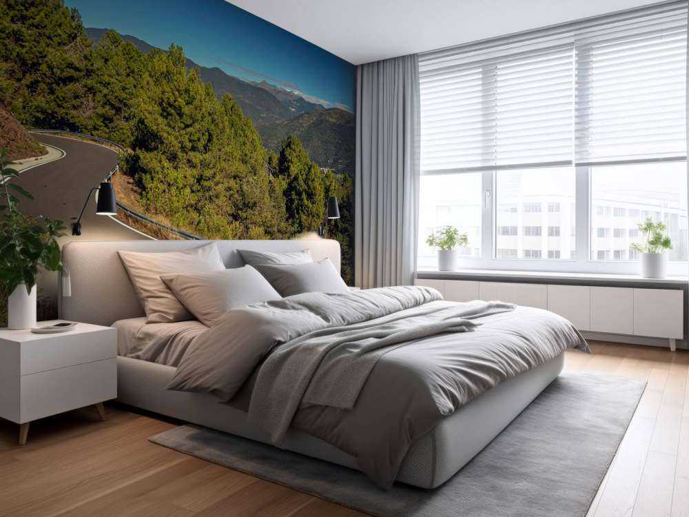 Limettengrüne BMW auf Bergstraße