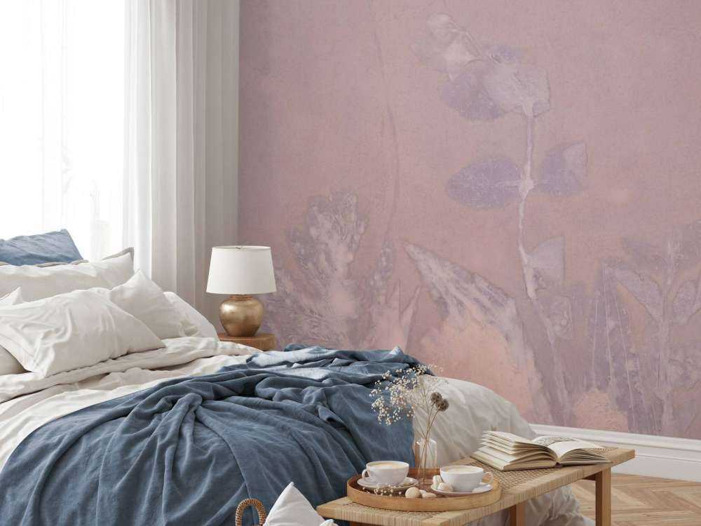 Wilde Geranie und Schneebeere - mauve