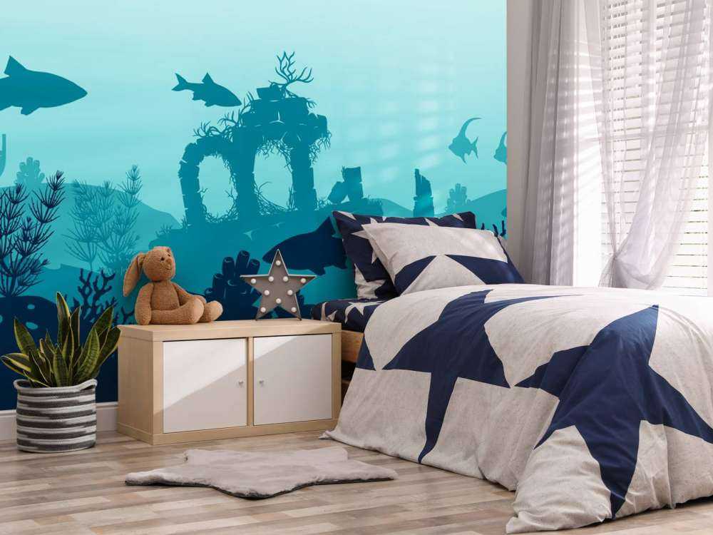 Unterwasser-Silhouetten