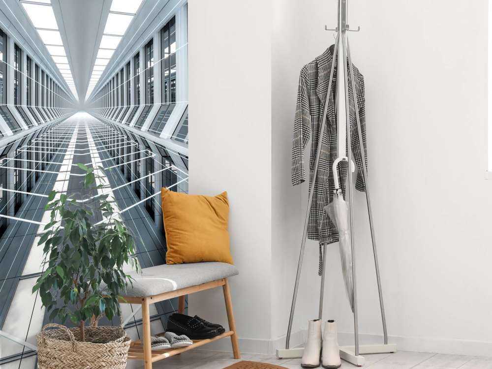 3D-Korridor in einem Büro