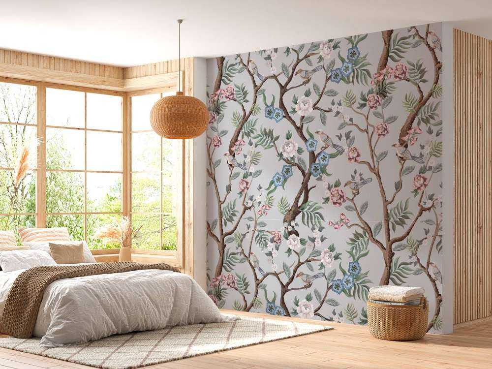 Florales Muster, pastellfarben