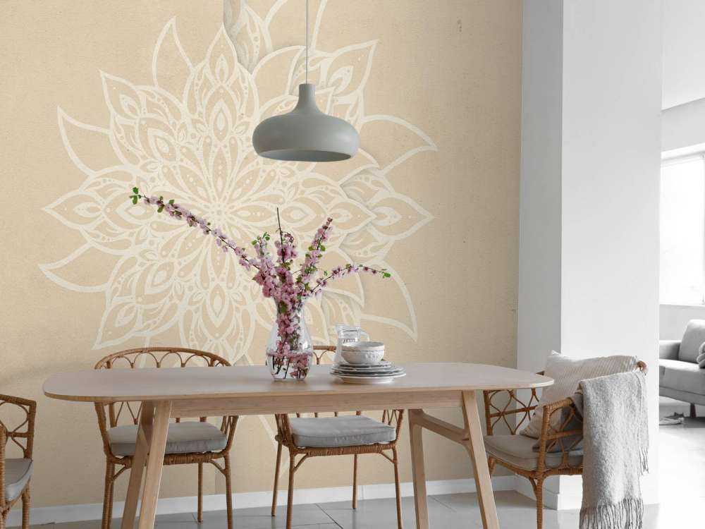 Beige Eleganz Mandala