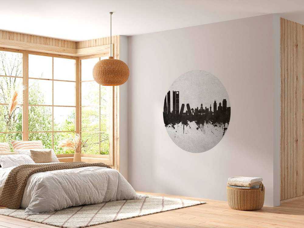 Aquarell-Skyline, Madrid