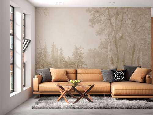 Waldlandschaft Beige #1
