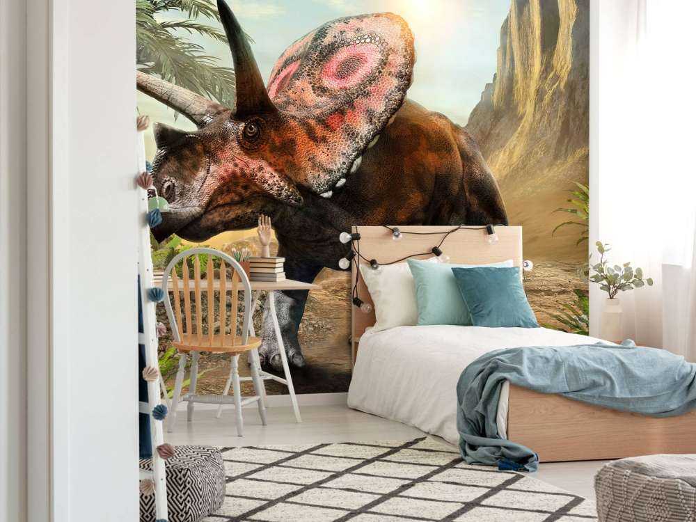Torosaurus im Wald