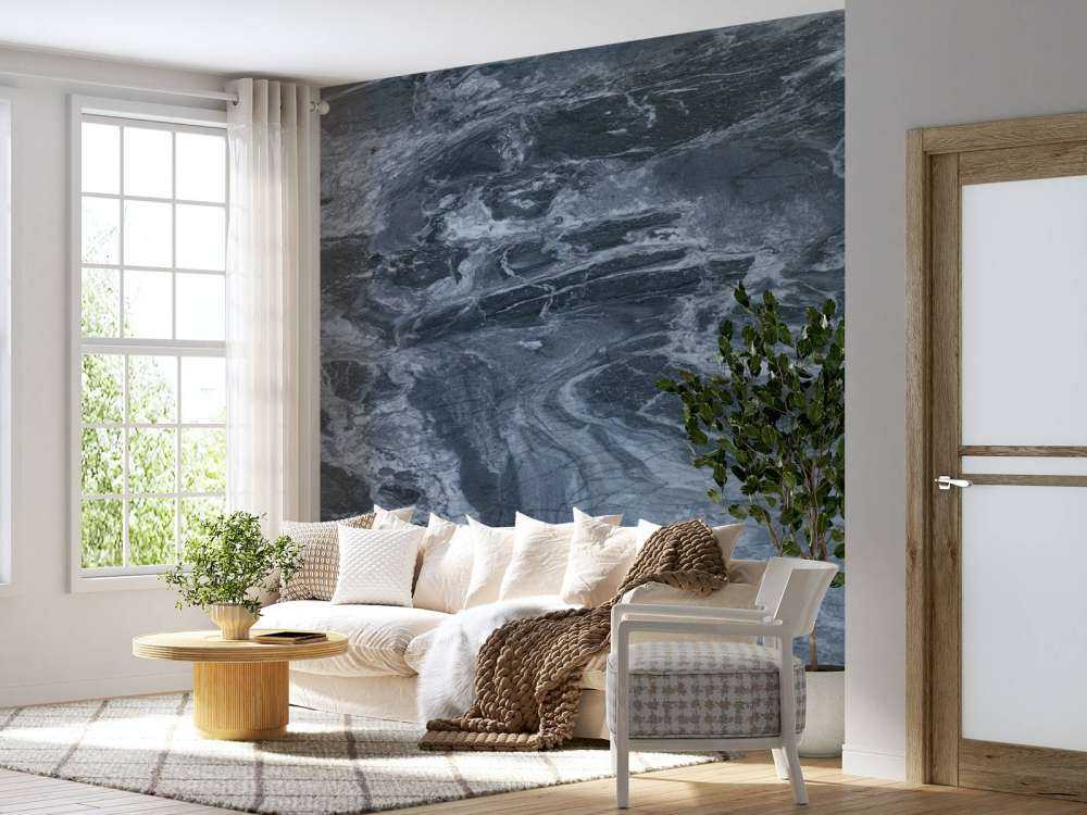 Marmor mit einem blauen Ton