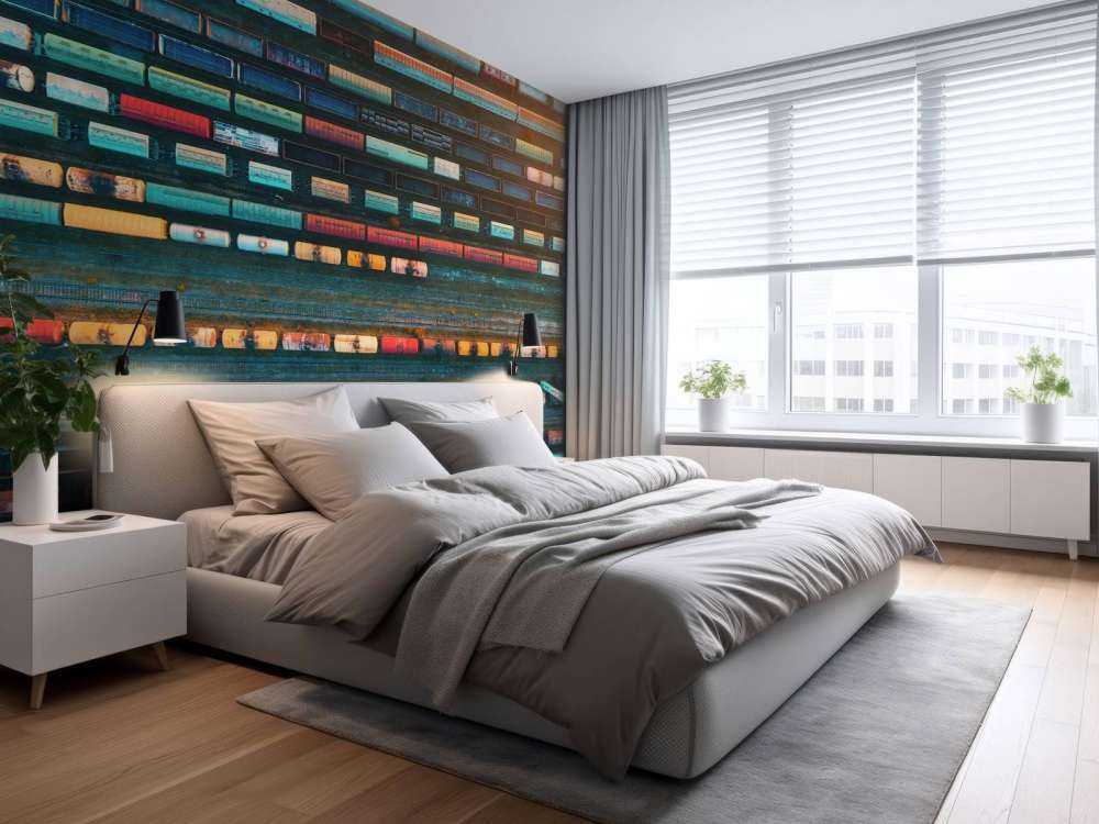 Drohnenansicht Güterwagen