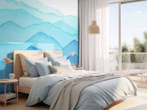 Aquarell-Berge