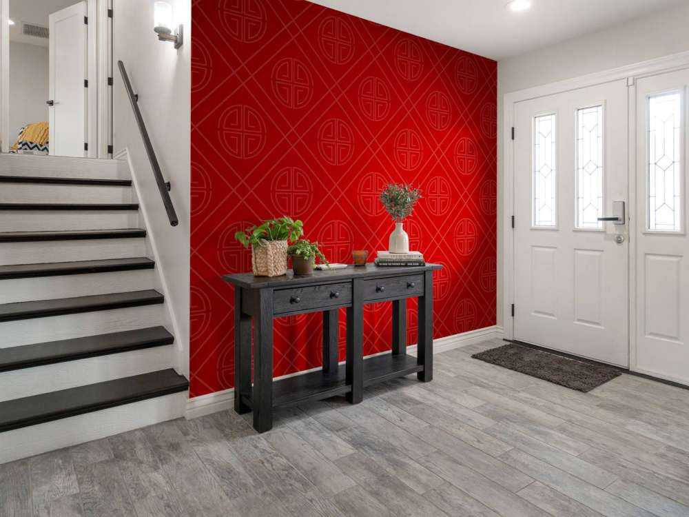 Rotes chinesisches Muster