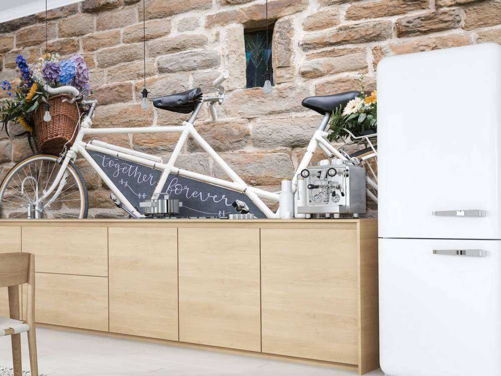 Oldtimer-Hochzeitsfahrrad