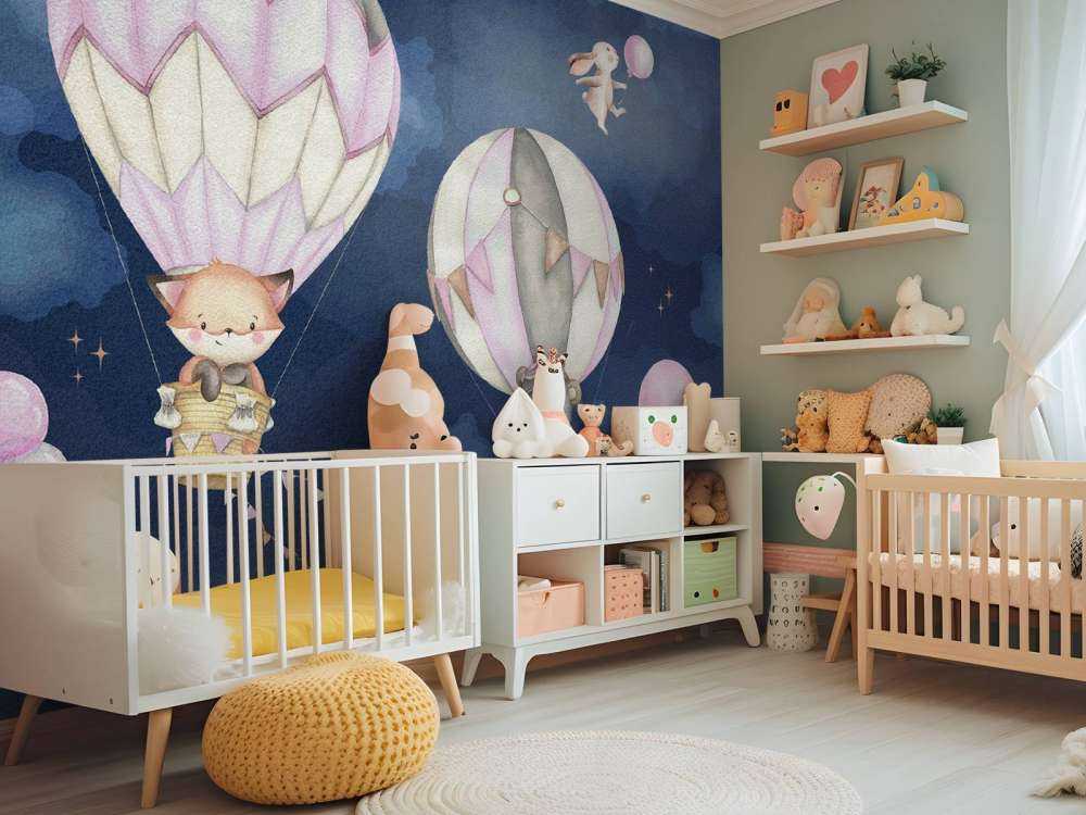 Fliegende Tiere rosa