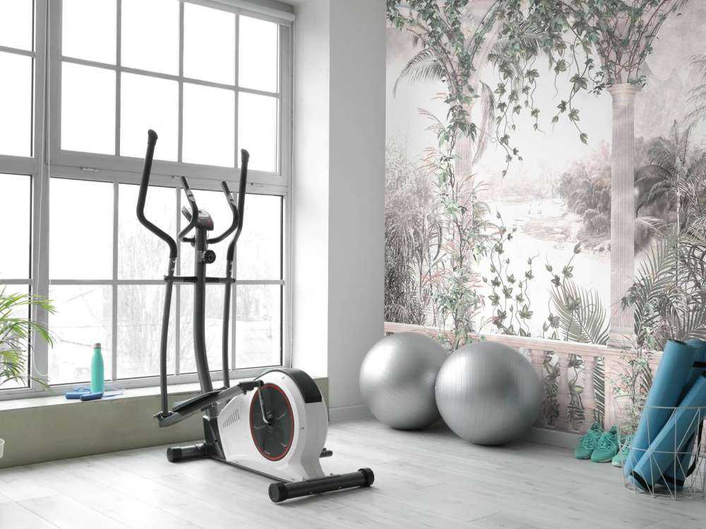 Tropische Bäume und Blätter